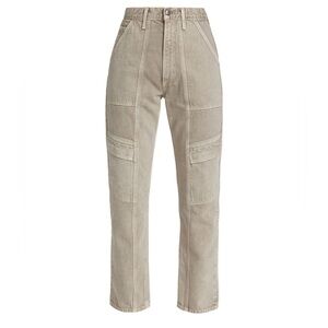Agolde Cooper High-Rise Rigid Straight Cargo Jeans